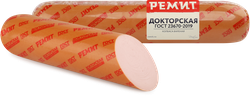 Колбаса вареная РЕМИТ Докторская, весовая, картинка