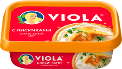 Сыр плавленый VIOLA с лисичками 50%, без змж, 200г, картинка