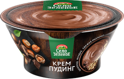 Крем-пудинг СЕЛО ЗЕЛЁНОЕ Шоколад-фундук 3%, без змж, 120г, фотография