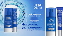 Набор подарочный LIBREDERM Крем гиалуроновый увлажняющий для лица и шеи, 50мл + Крем для кожи вокруг глаз, 20мл, вид
