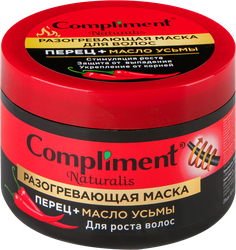 Маска для волос COMPLIMENT Naturalis Перец и масло усьмы, 500мл, крупный план