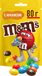 Драже M&M'S Арахис, 80г, вид