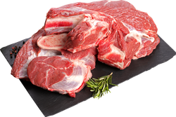 Шейно-лопаточный отруб говяжий ЛЕНТА FRESH на кости, детальное фото