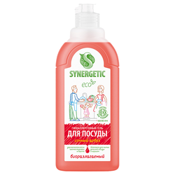 Гель для мытья посуд SYNERGETIC Арбуз, 500мл, изображение