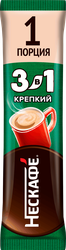 Изображение товара Напиток кофейный растворимый НЕСКАФЕ Крепкий 3в1, 14,5г