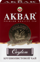 Чай черный AKBAR крупнолистовой, 100г, картинка