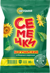 Семена подсолнечника БОГУЧАРСКИЕ черные обжаренные, 80г, фото