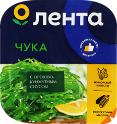 Салат из морских водорослей ЛЕНТА Чука с орехово-кунжутным соусом, 100Г, вид