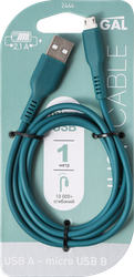 Кабель GAL 2444/5343/2944/1021 USB-micro 2A, 1м, детальное фото