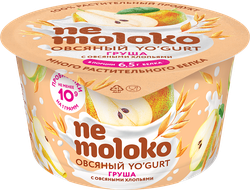 Продукт овсяный NEMOLOKO Yo'gurt Груша, овсяные хлопья, 130г, детальное фото