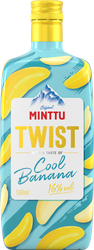 Ликер MINTTU Twist Cool Banana со вкусом мяты и банана десертный 16%, 0.5л, изображение