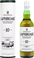 Виски LAPHROAIG Шотландский односолодовый 10 лет 40%, п/у, 0.7л, детальное фото