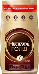 Изображение товара Кофе растворимый НЕСКАФЕ Голд натуральный сублимированный, 900г