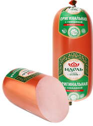 Колбаса вареная ИДЕЛЬ Оригинальная с говядиной, 1кг, крупный план