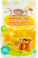 Сухой завтрак ЗДОРОВЕЙ кукурузные шарики, 30г, фото