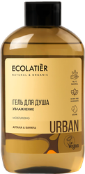 Гель для душа ECOLATIER Увлажнение Аргана&ваниль, 600мл, изображение