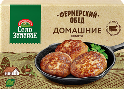 Котлеты СЕЛО ЗЕЛЁНОЕ Домашние, категория В, 500г, картинка