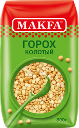 Горох колотый MAKFA шлифованный, 800г, изображение