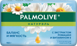 Мыло туалетное PALMOLIVE Натурэль Баланс и мягкость с экстрактом ромашки и витамином Е, 150г, фото