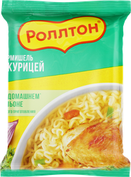 Вермишель РОЛЛТОН На домашнем бульоне с курицей, 60г, детальное фото