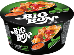 Лапша BIGBON со вкусом курицы и соусом Сальса, 85г, картинка