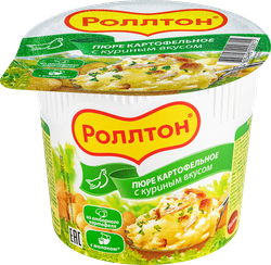 Пюре картофельное РОЛЛТОН с куриным вкусом, 40г, детальное фото