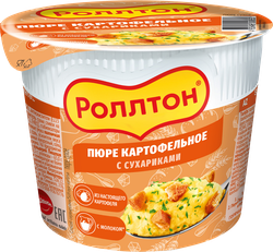Пюре картофельное РОЛЛТОН с сухариками, 40г, детальное фото