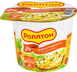 Пюре картофельное РОЛЛТОН с сухариками, 40г, картинка