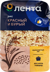 Смесь риса ЛЕНТА красный и бурый, 450г, детальное фото