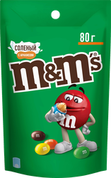 Драже M&M'S с соленым арахисом, 80г, вид