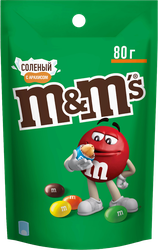 Драже M&M'S с соленым арахисом, 80г, картинка