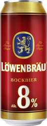 Пиво светлое LOWENBRAU Бокбир Крепкое пастеризованное 8%, 0.45л, фотография