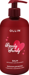 Бальзам для волос OLLIN Beauty family с кератином и протеинами шелка, 500мл, фото