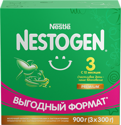 Молочко NESTOGEN 3, с 12 месяцев, 900г, фото
