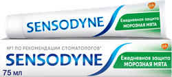 Зубная паста SENSODYNE Ежедневная защита Морозная Мята, 75мл, детальное фото