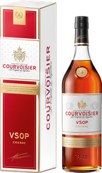 Коньяк COURVOISIER VSOP 4 года 40%, п/у, 1л, крупный план