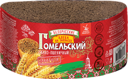 Хлеб ржано-пшеничный ХЛЕБНОЕ МЕСТЕЧКО Гомельский на закваске, заварной, 200г, картинка