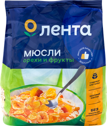 Мюсли фруктово-ореховые ЛЕНТА, 400г, фотография
