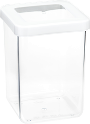 Емкость для сыпучих продуктов IDEA Степ, белый, 1л, вид