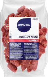 Колбаски сырокопченые BONVIDA Мини-салями со вкусом аджики, 500г, детальное фото