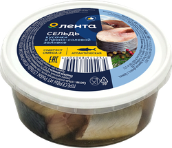 Сельдь ЛЕНТА кусочки пряного посола, изображение
