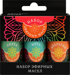 Набор эфирных масел Пихта, Мята и Апельсин, Арт. Б70101, 3х17мл, изображение