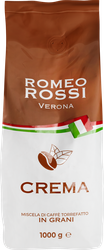 Кофе зерновой ROMEO ROSSI Crema натуральный жареный, 1кг, фотография