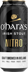 Пиво темное O'HARA'S Irish Stout Nitro фильтрованное пастеризованное 4,3%, 0.44л, вид