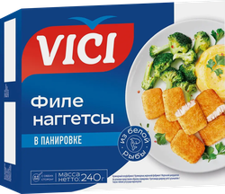 Минтай VICI филе наггетсы, 240г, детальное фото