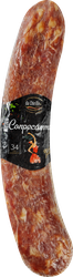 Колбаса сырокопченая DA CHIRILLO Сопресатт, категория Б, полусухая, весовая, крупный план