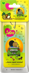 Ароматизатор автомобильный MIODORE Love Is... Кокос-Ананас, подвесной, фото