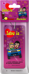 Ароматизатор автомобильный MIODORE Love Is... Кола-Лимон, подвесной, вид
