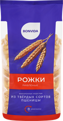 Макароны BONVIDA Рожки рифленые, 900г, вид