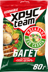 Сухарики ХРУСTEAM Багет Соус Цезарь, 60г, изображение